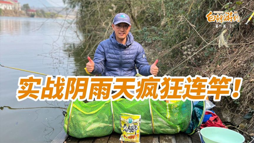 白条杀手 阴雨天水库疯狂连杆，半天钓了50多斤 [视频]