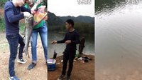 夏郢仙人湖钓到20斤大头鱼（鲢鳙）[视频]