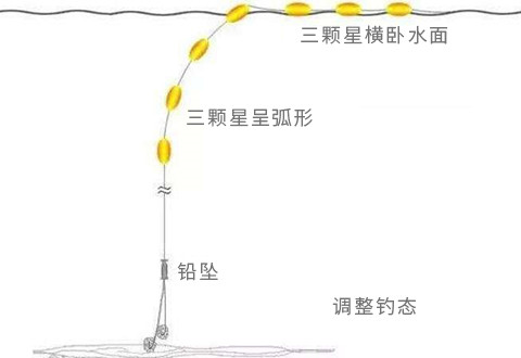 传统钓长竿短线七星漂用红虫做饵,应该怎么调漂