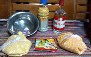 野钓牛B鲫酒米窝料的制作图解